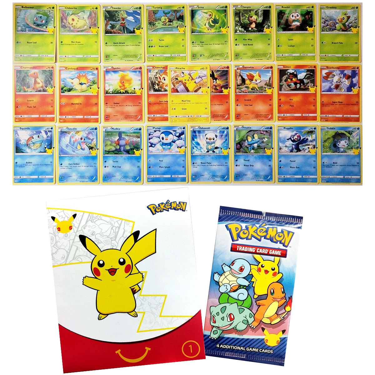 Pokemon X McDonald's 25th Anniversary Promo Pack