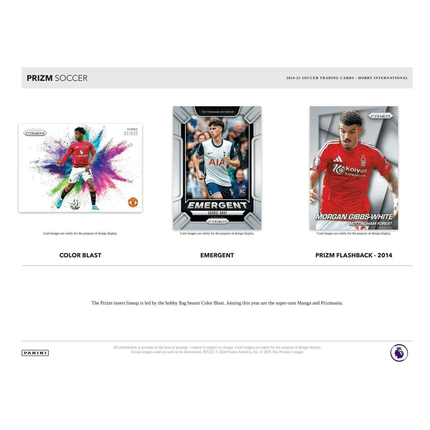 2024-25 Panini Prizm Soccer EPL English Premier League Hobby Box INTERNATIONAL