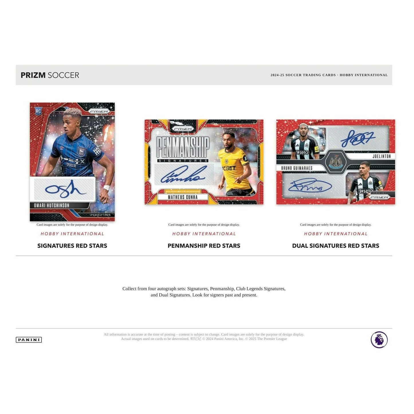 2024-25 Panini Prizm Soccer EPL English Premier League Hobby Box INTERNATIONAL