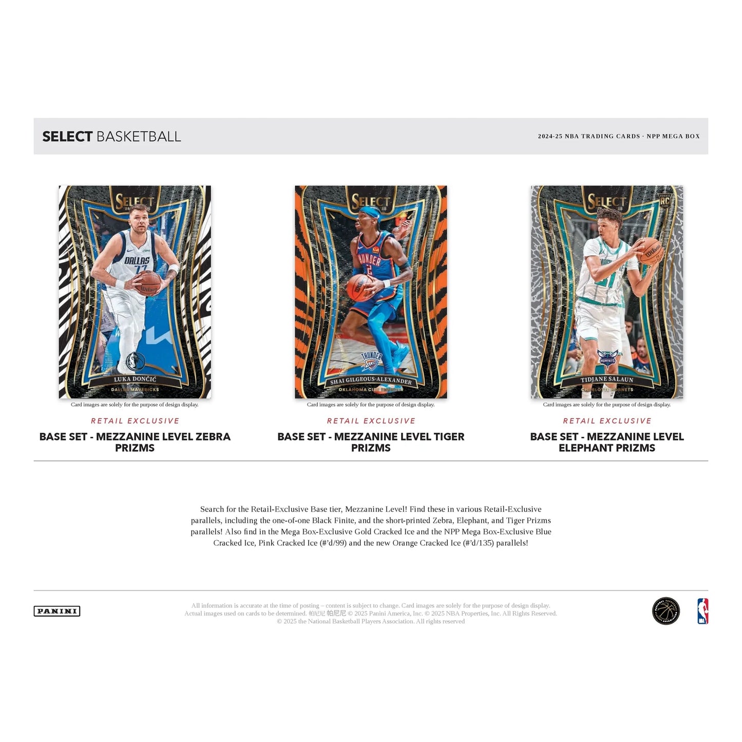2024-25 Panini Select NBA Basketball Mega Box