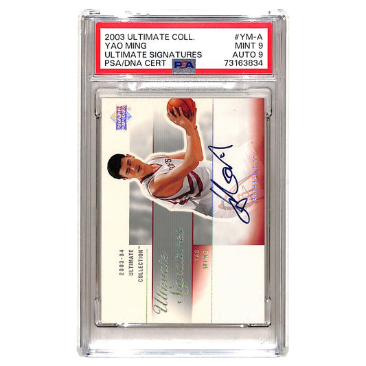 Yao Ming 2003 Upper Deck Ultimate Collection Auto #YM-A PSA 9 Auto 9