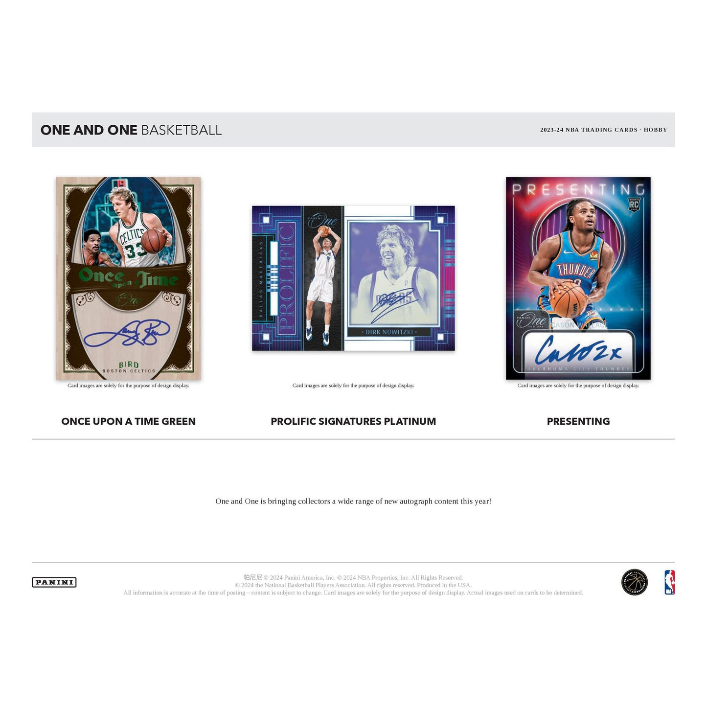 2023-24 Panini ONE & ONE Basketball Sealed Box