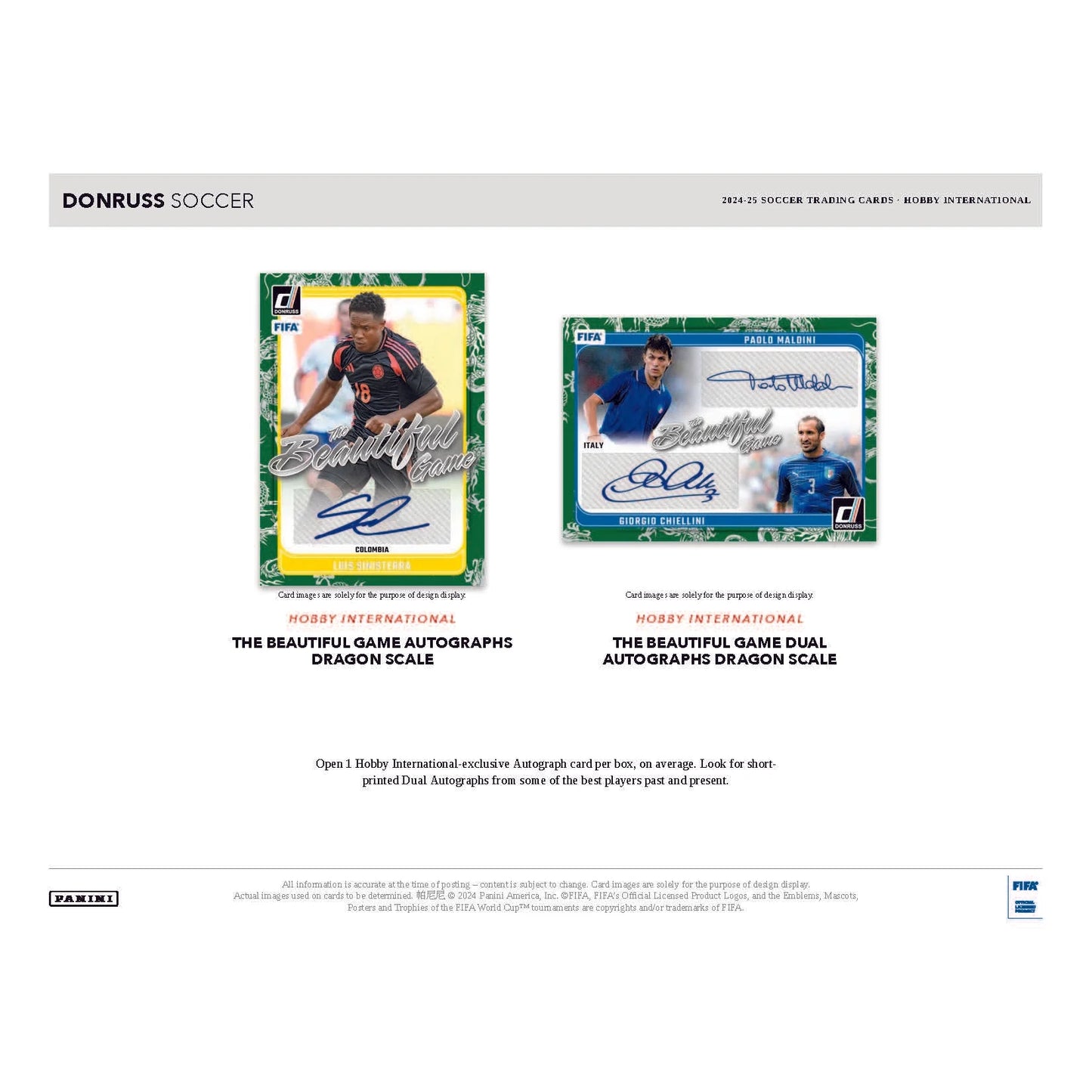 2024-25 Panini Donruss Soccer Hobby International Box