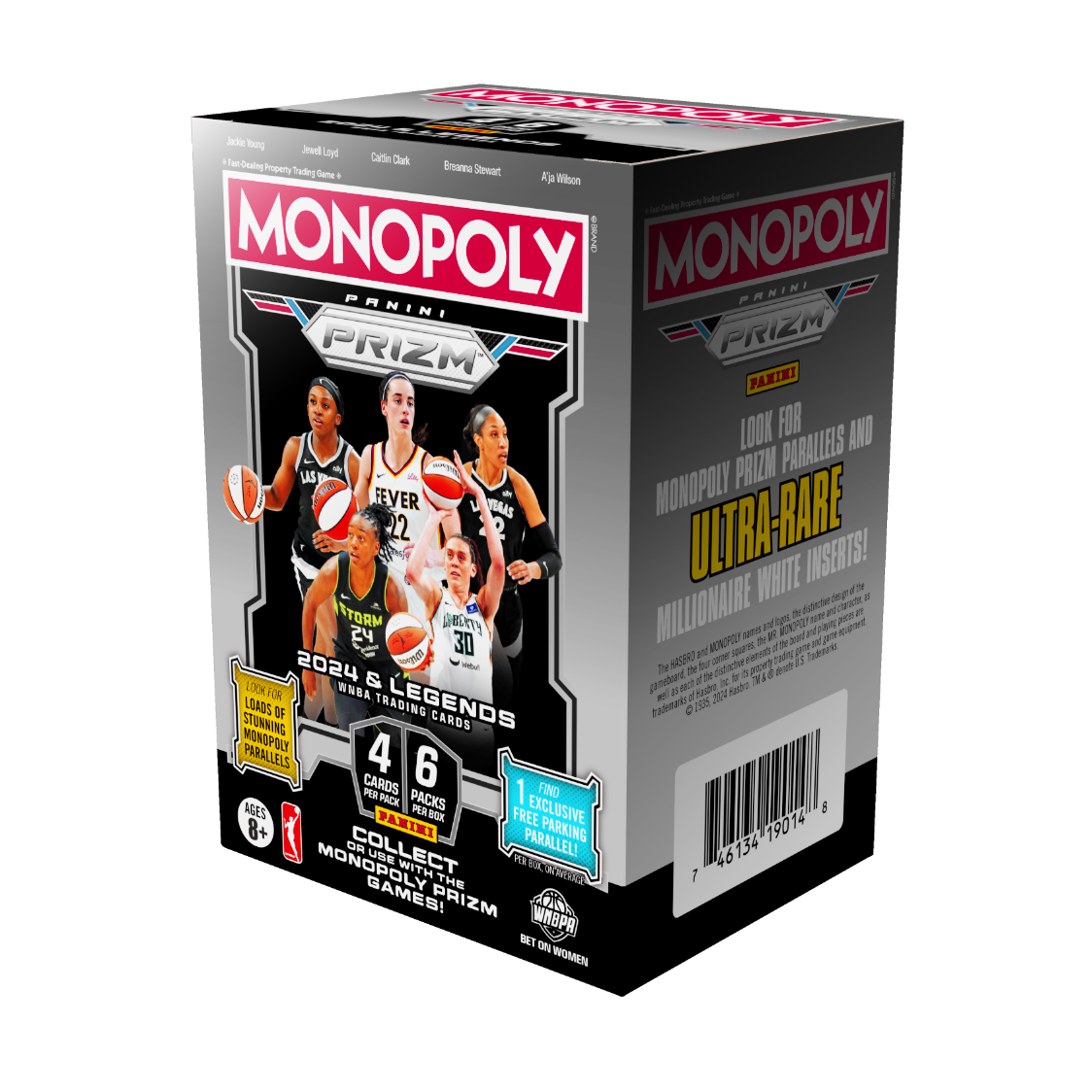 2024 Panini Monopoly Prizm WNBA Blaster Box