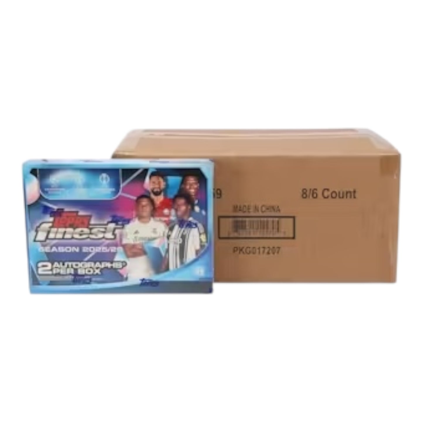2025-26 Topps Finest UEFA Club Competition Hobby Factory Sealed Case