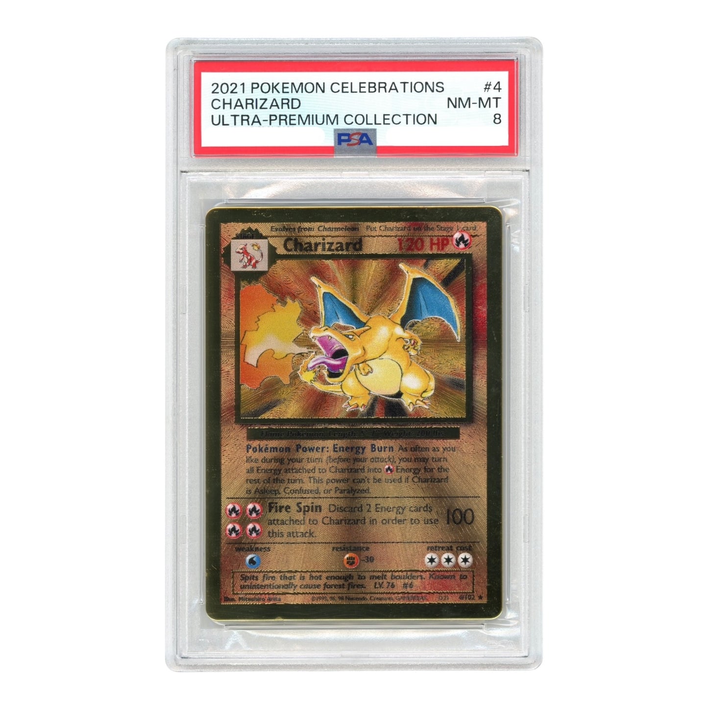 Charizard 2021 Pokemon English Ultra Premium Collection #4 PSA 8