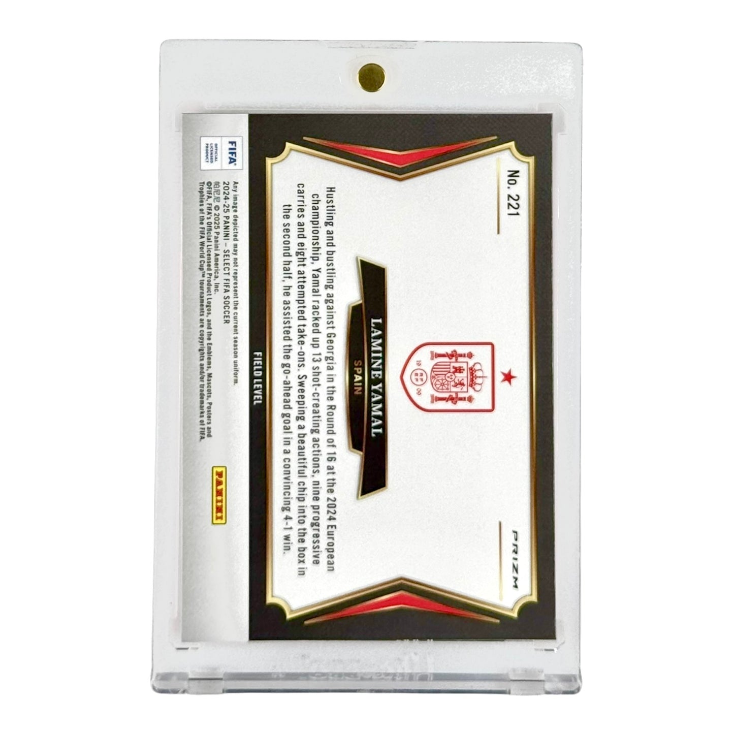 Lamine Yamal 2024-25 Select FIFA Soccer Red #221