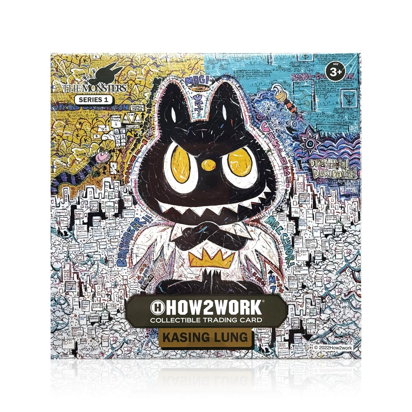 Labubu 2022 How2work The Monsters Series 1 Kashing Lung 1st Edition Collectible Trading Card Sealed Box