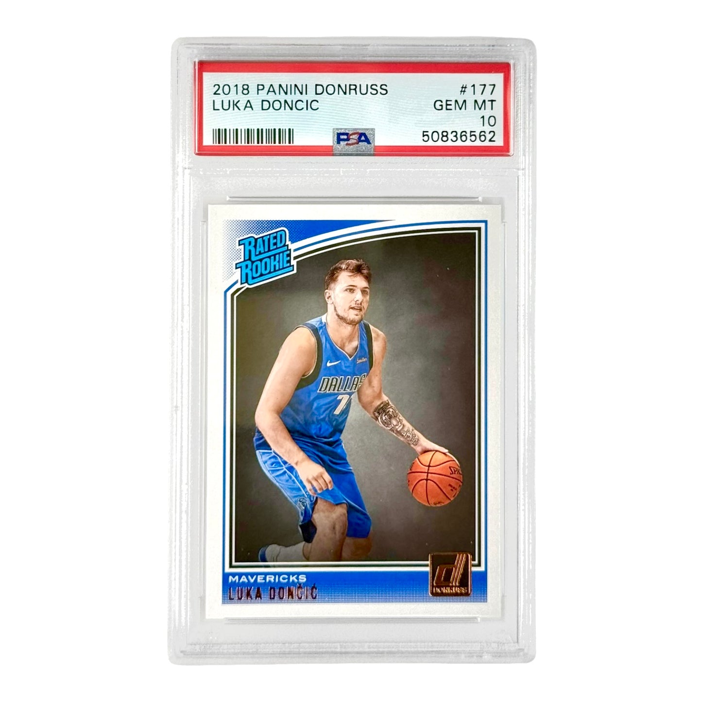 Luka Doncic 2018-19 Donruss Rookie RC #177 PSA 10
