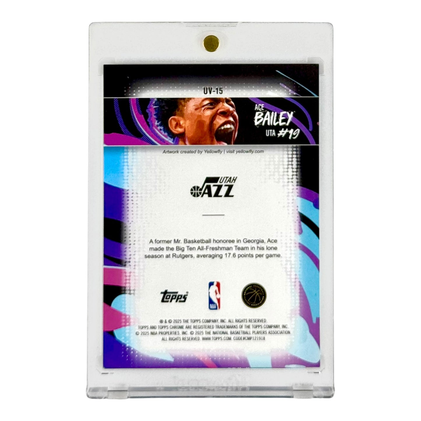 Ace Bailey 2025-26 Topps Chrome Ultraviolet Rookie RC Case Hit SSP #UV-15