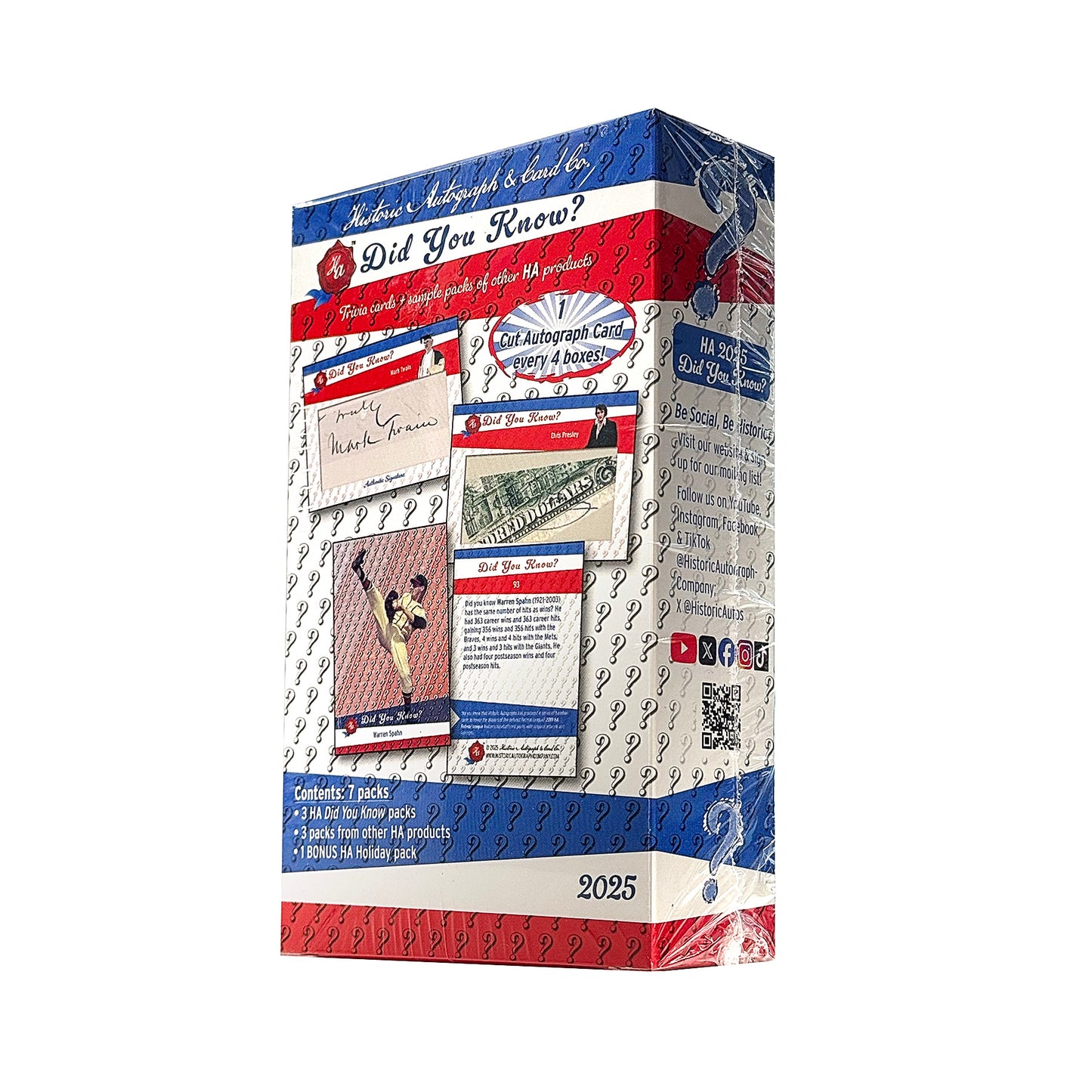 2025 HISTORIC AUTOGRAPH Did You Know? Box
