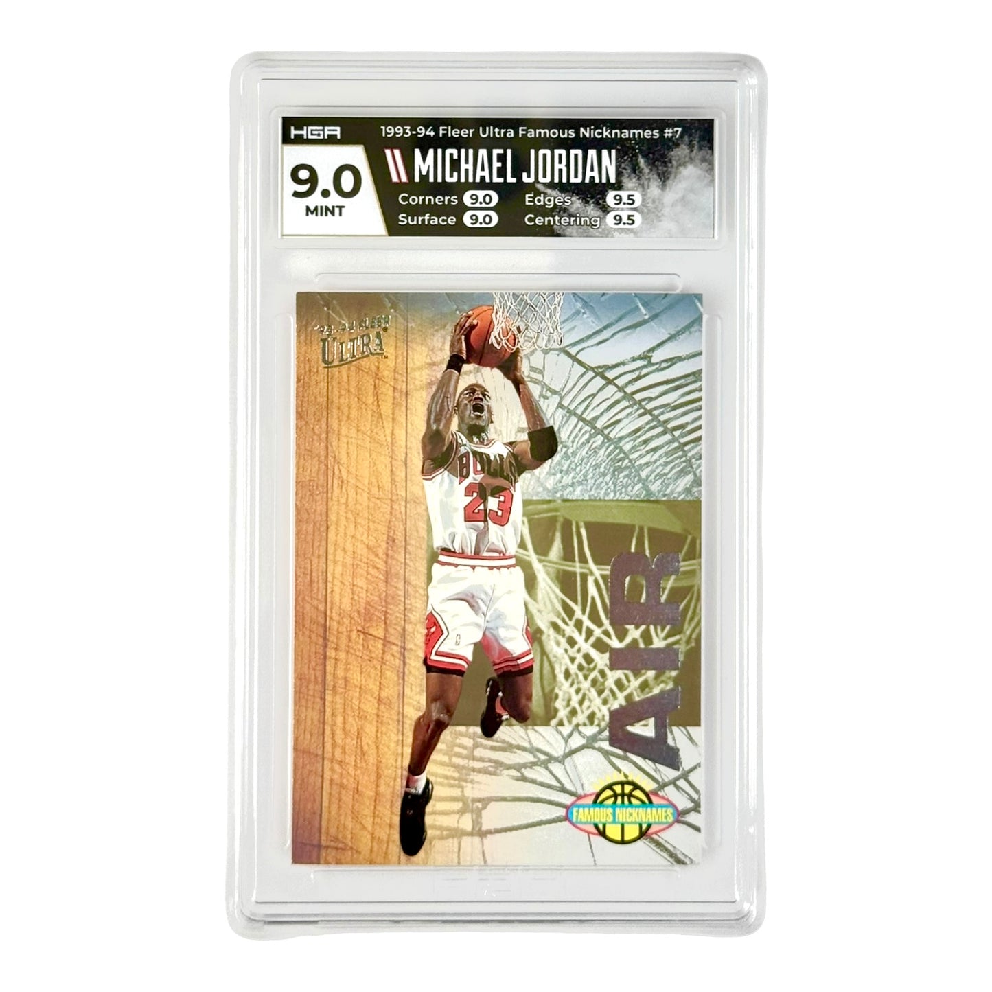Michael Jordan 1993-94 Fleer Ultra Famous Nickname #7 HGA 9