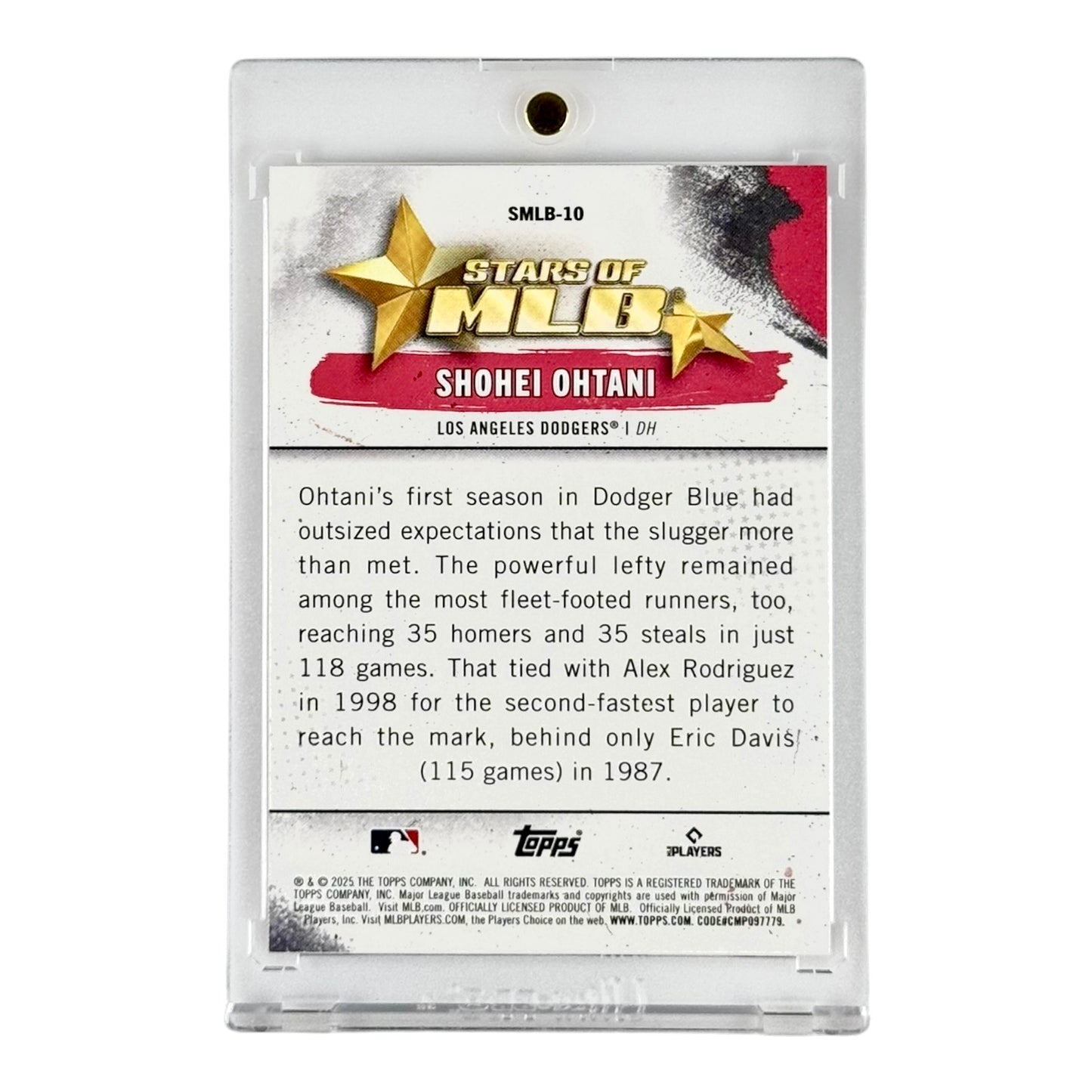 Shohei Ohtani 2025 Topps MLB Tokyo Series #SMLB 10