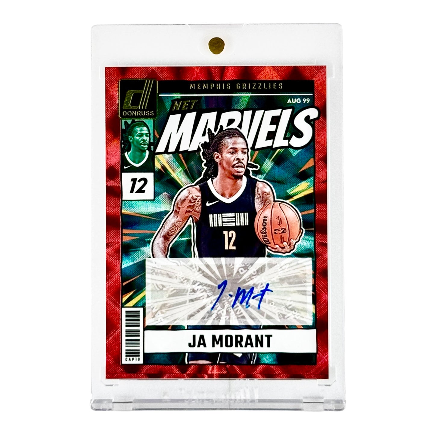 Ja Morant 2024-25 Donruss Net Marvels Auto #NMS-JMG