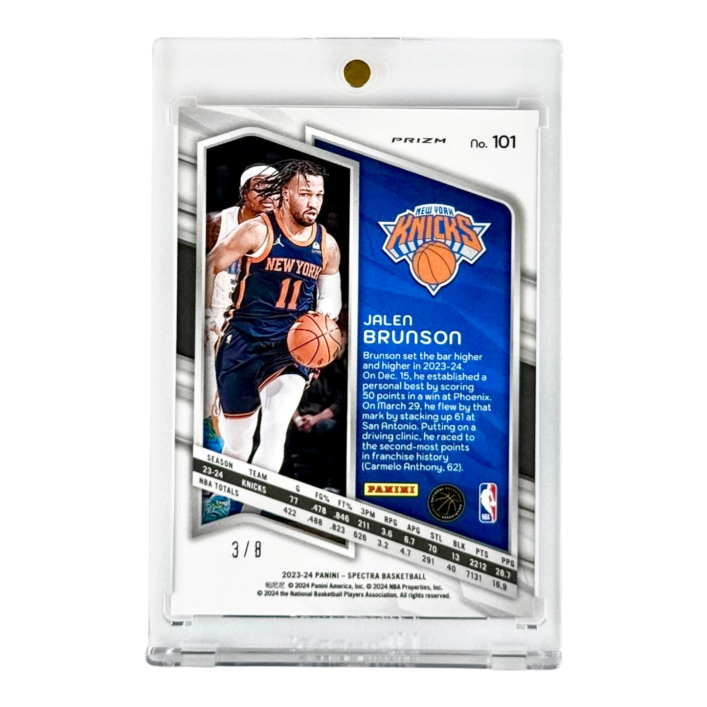 Jalen Brunson 2023-24 Spectra 3/8 #101