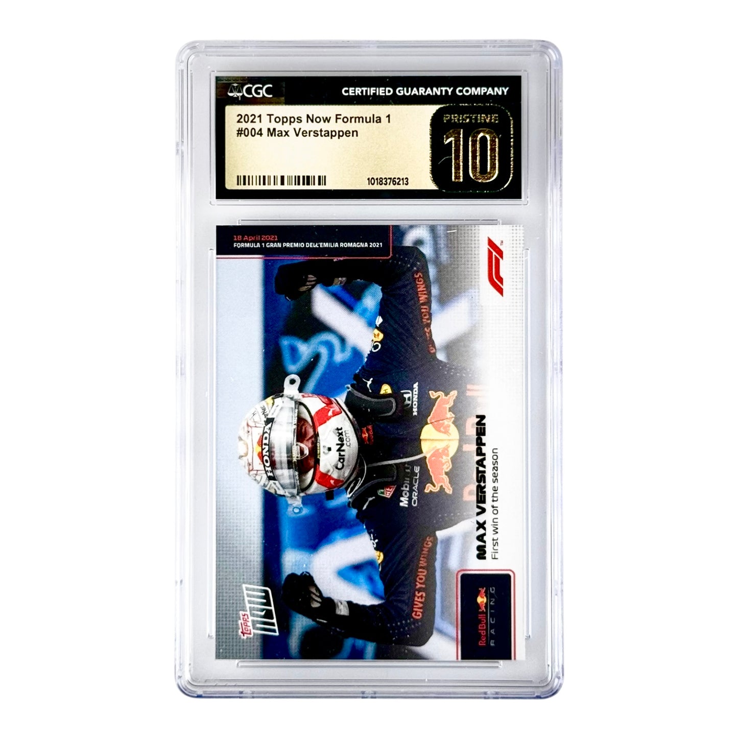 Max Verstappen 2021 Topps Now Formula 1 F1 #004 CGC Pristine 10
