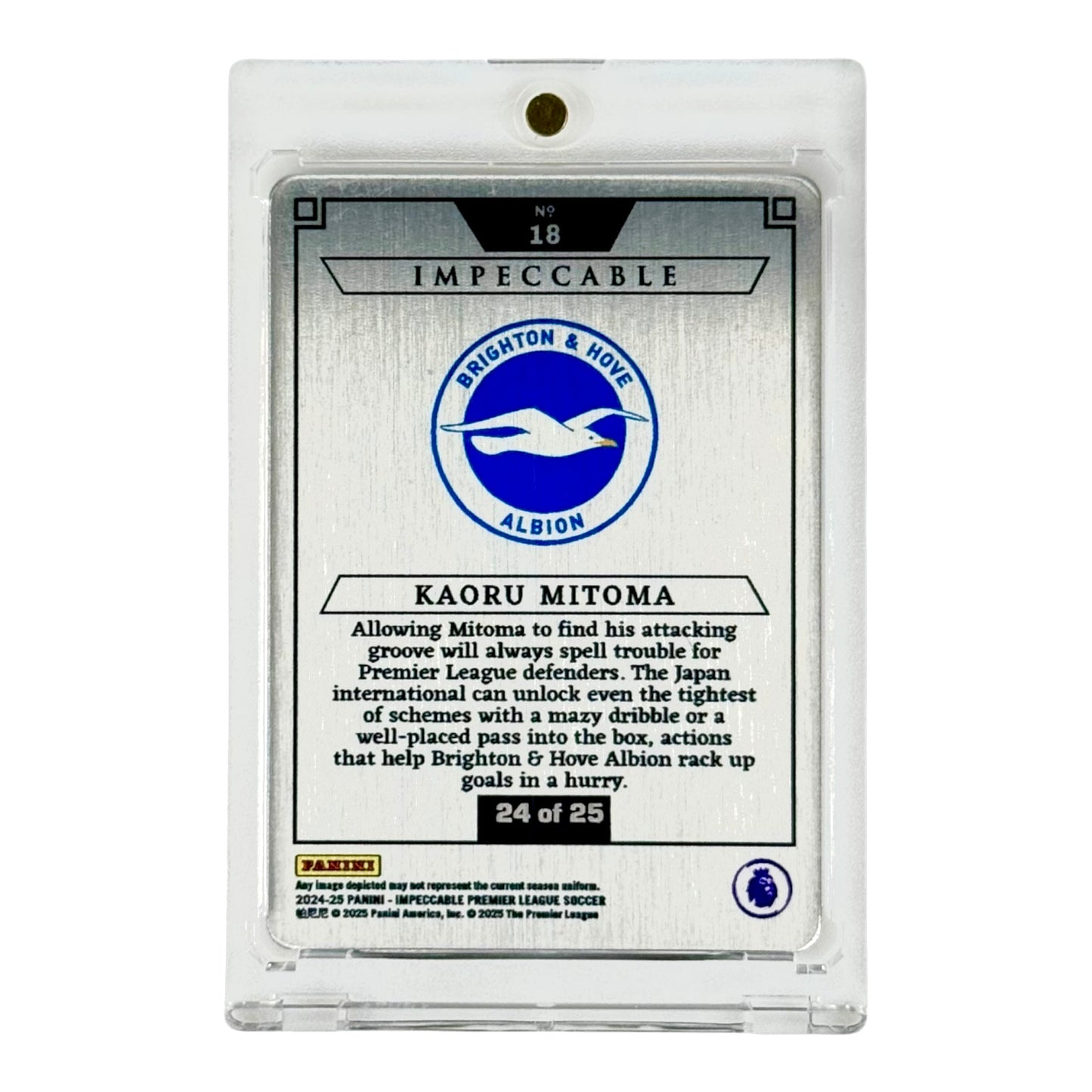 Kaoru Mitoma 2024-25 Impeccable Premier League Soccer Stainless Star 24/25 #18