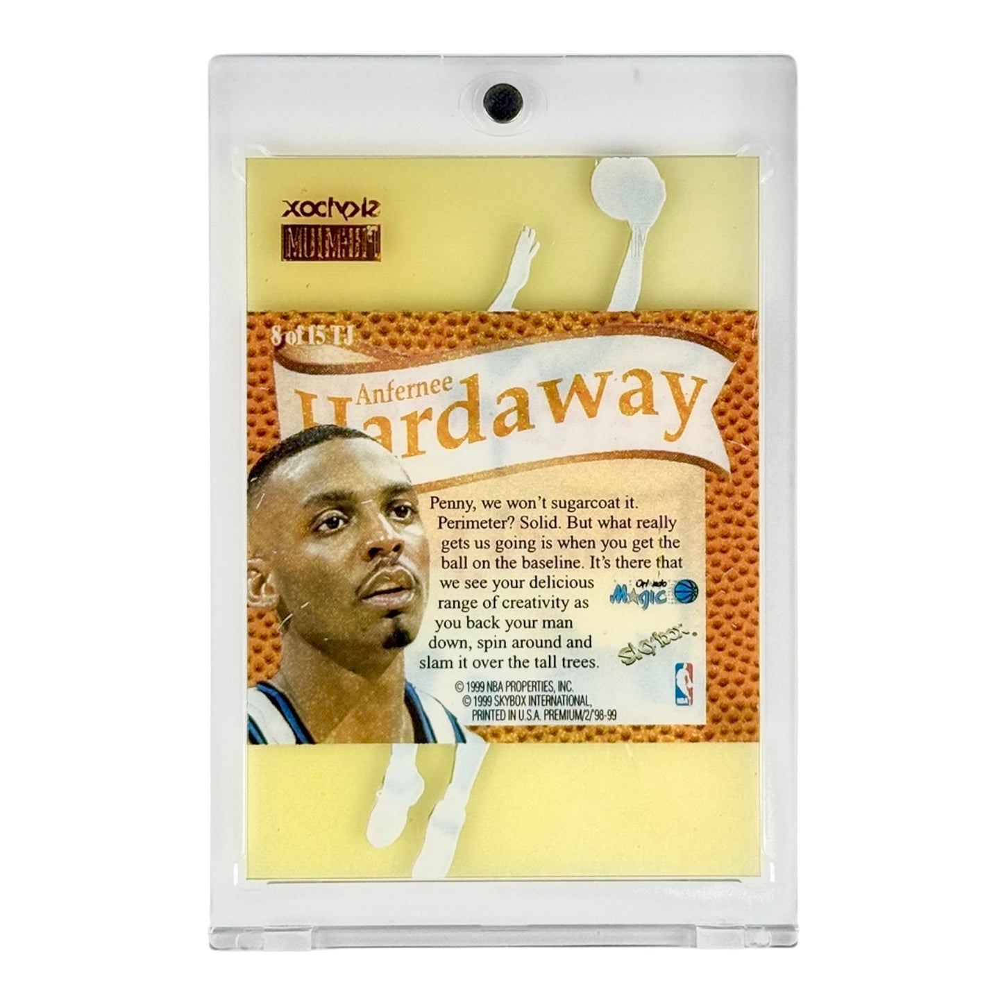 Anfernee Hardaway 1999 Skybox Premium That's Jam #8