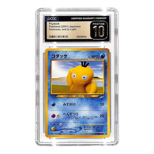 Psyduck 2001 Pokemon Japanese Darkness and to the Light #054 CGC Pristine 10