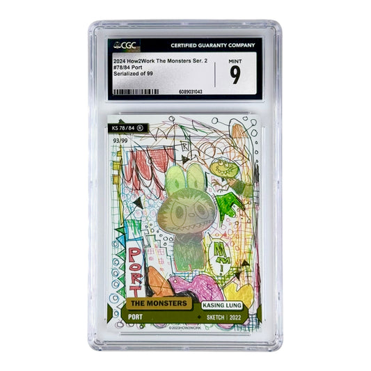 Labubu 2024 How2work The Monsters Series 2 Trading Card 93/99 #78 CGC 9