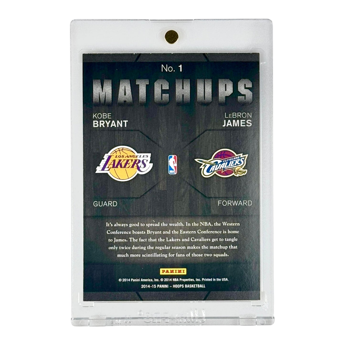 Kobe Bryant / Lebron James 2014-15 NBA Hoops Matchups #1