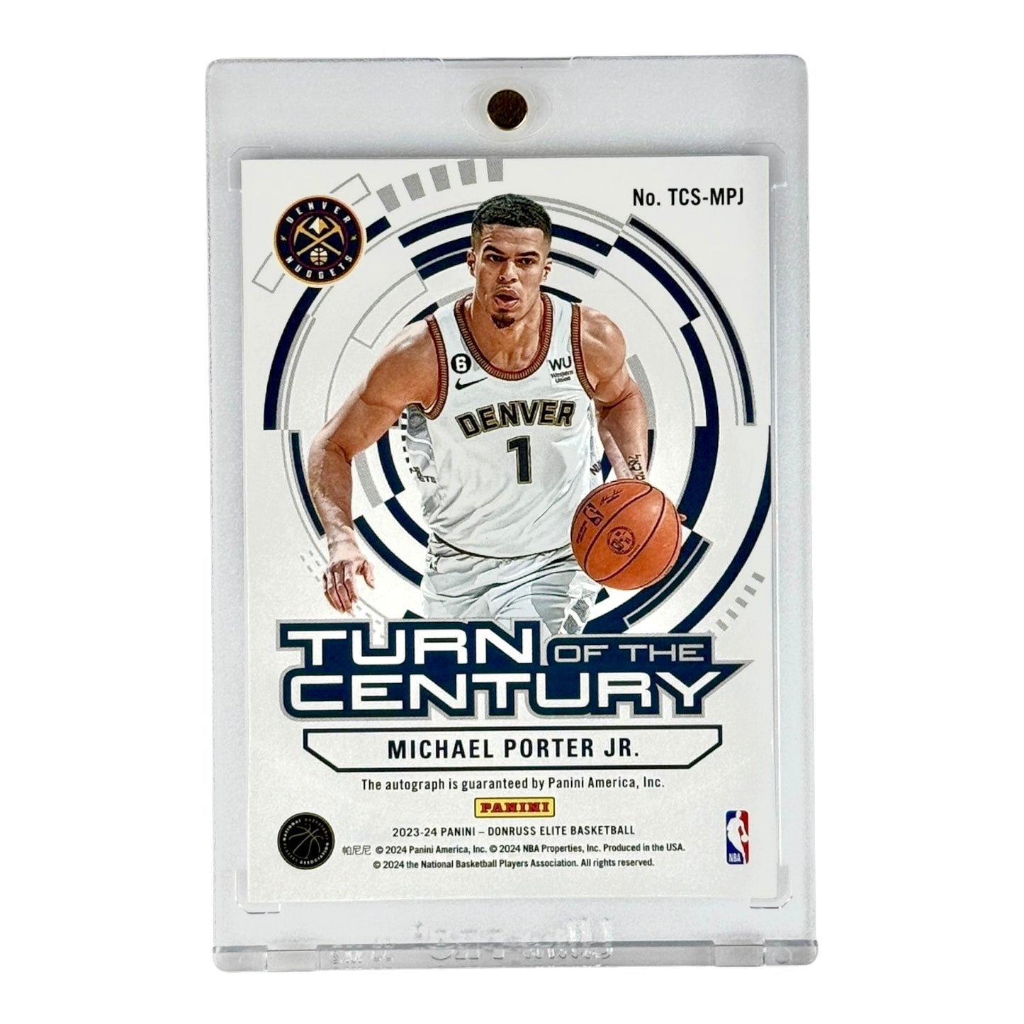 Michael Porter Jr. 2023-24 Elite Turn Of The Century Auto 25/25 #TCS-MPJ