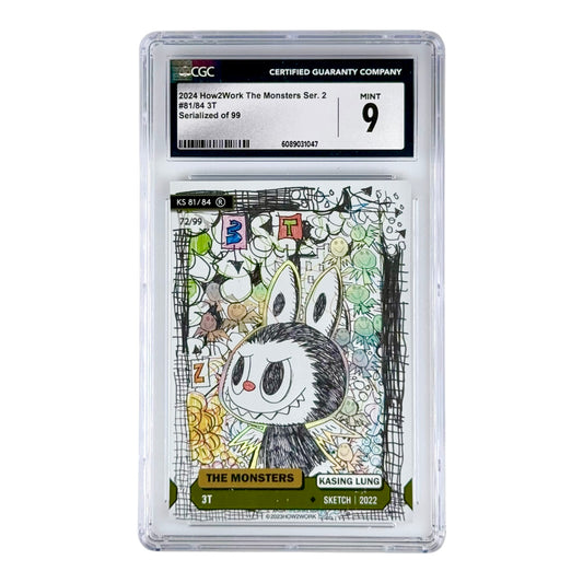 Labubu 2024 How2work The Monsters Series 2 Trading Card 72/99 #81 CGC 9
