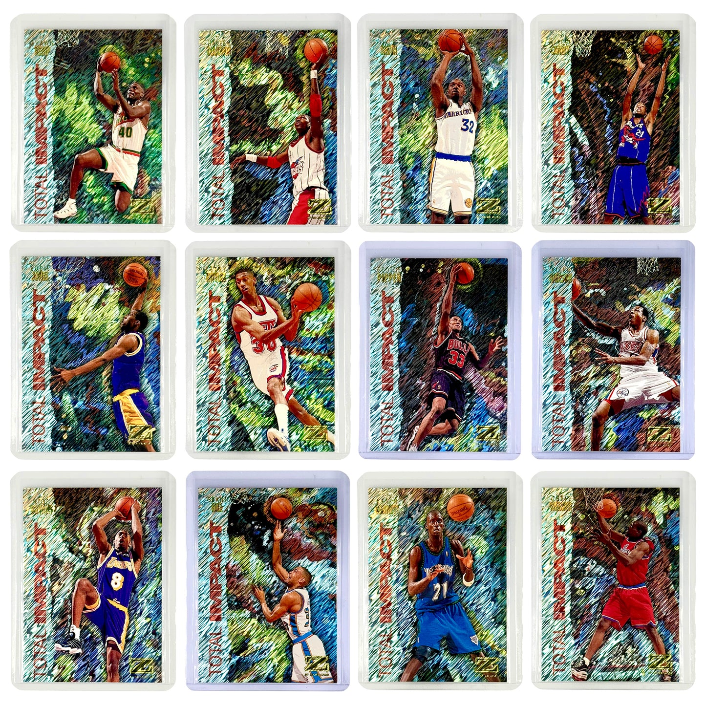 Set of 12 1997 Skybox Total Impact Full Set