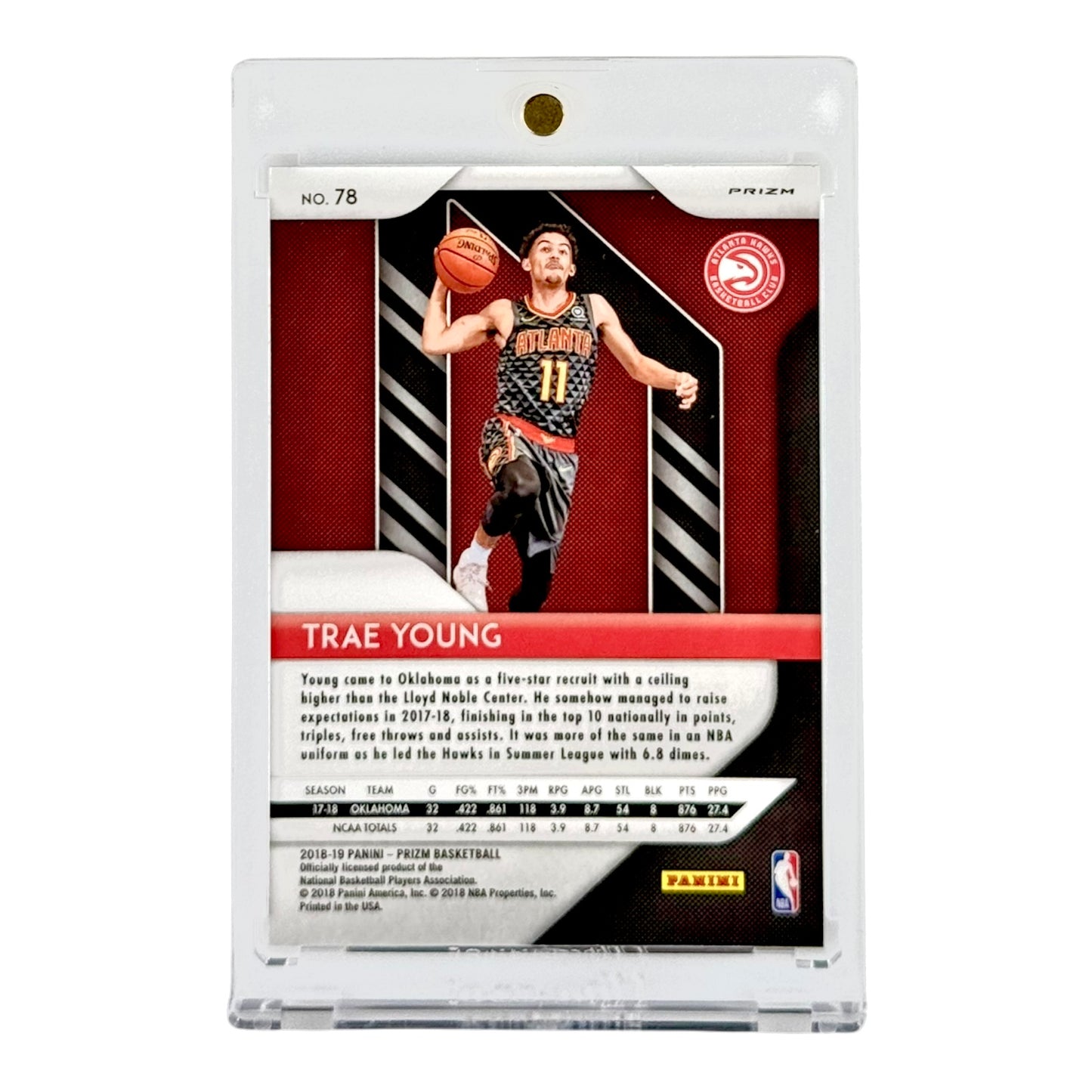 Trae Young 2018-19 Panini Prizm Hyper Rookie RC #78