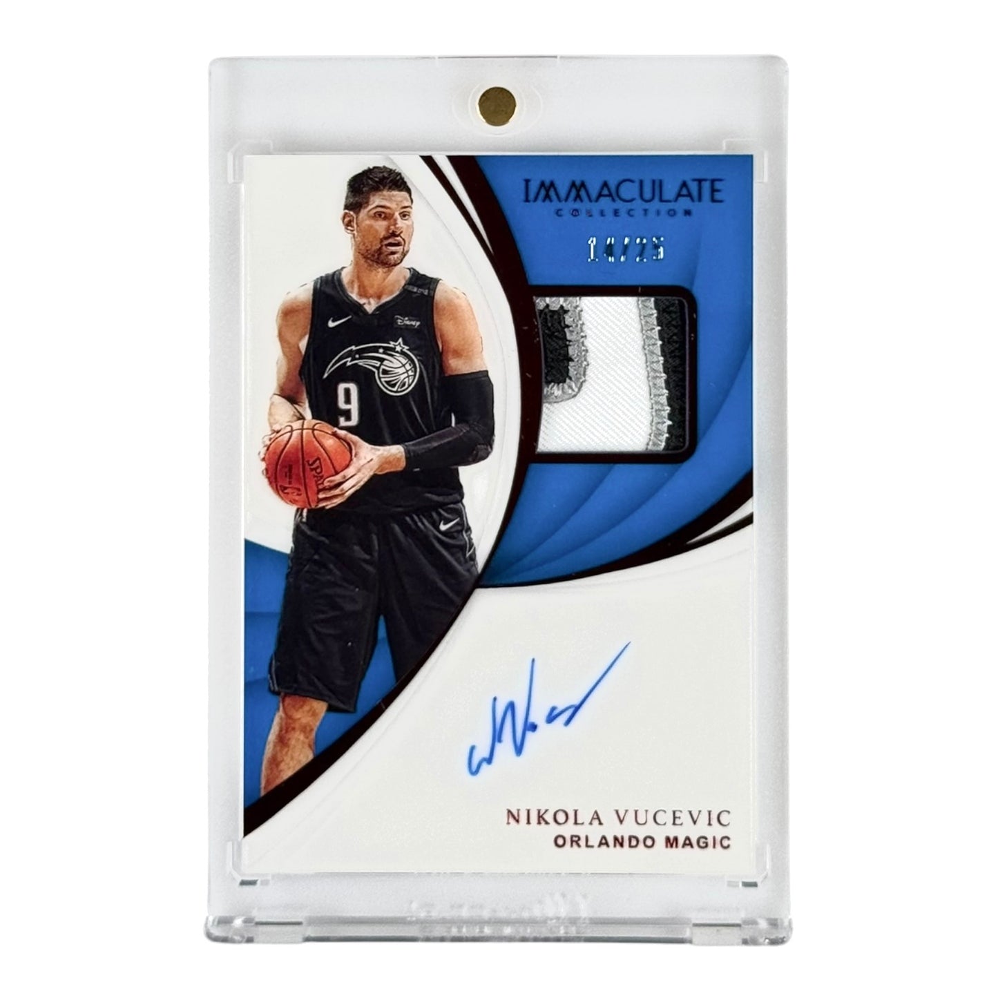 Nikola Vucevic 2018-19 Immaculate Patch Auto 14/25 #PA-NVV