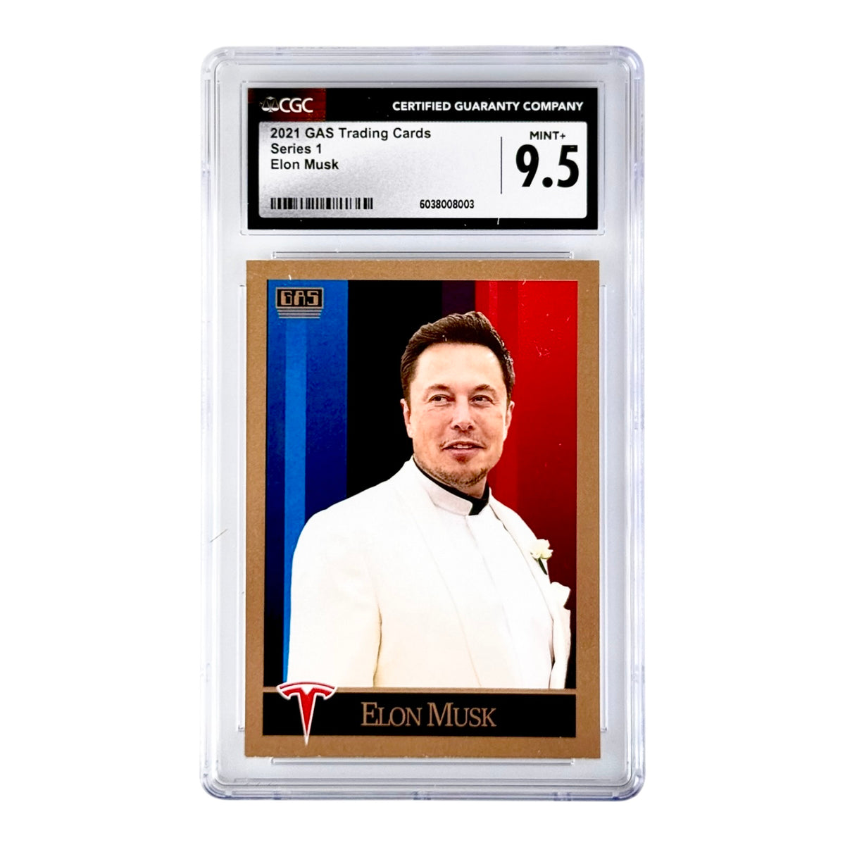 Elon Musk 2021 GAS Trading Cards Series 1 CGC 9.5