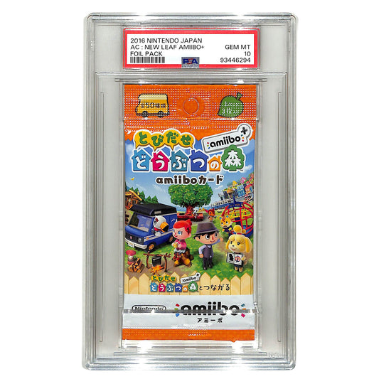 2016 Nintendo Japanese Animal Crossing Amiibo+ Sealed Pack PSA 10
