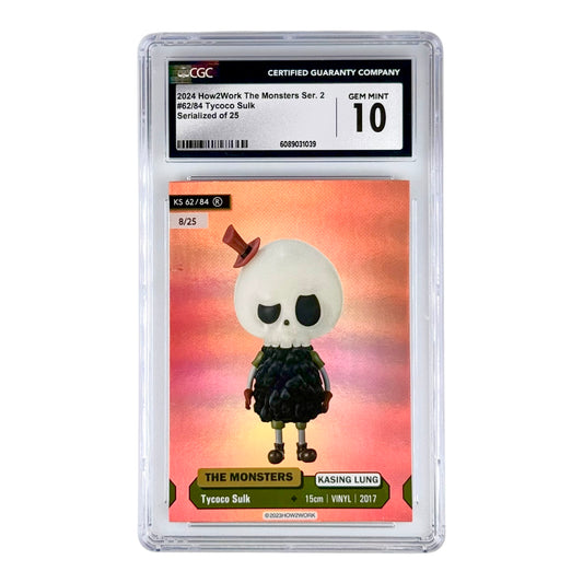 Labubu 2024 How2work The Monsters Series 2 Trading Card 8/25 #62 CGC 10