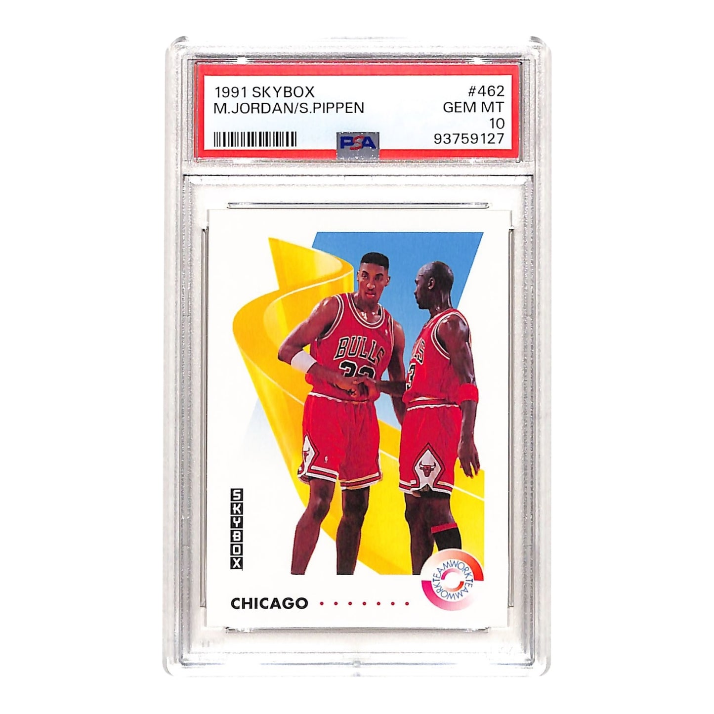 Michael Jordan Scottie Pippen 1991 Skybox #462 PSA 10