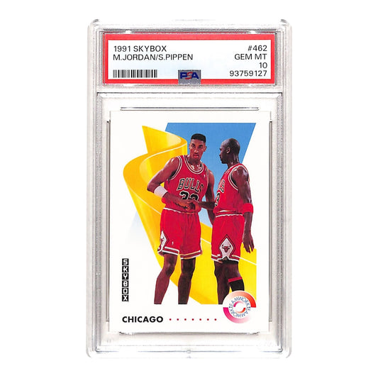 Michael Jordan Scottie Pippen 1991 Skybox #462 PSA 10