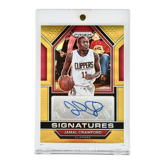 Jamal Crawford 2022-23 Prizm Gold Auto 09/10 #SIG-JCR