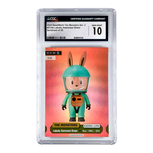 Labubu 2024 How2work The Monsters Series 2 Trading Card 5/25 #51 CGC 10