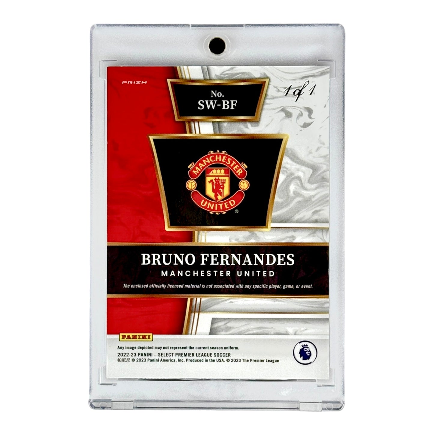 Bruno Fernandes 2022-23 Select Premier League Soccer Patch Auto 1 of 1 #SW-BF