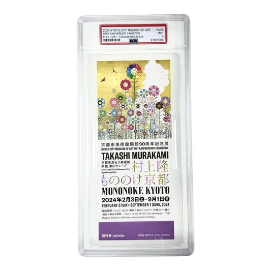 2024 Kyoto City Museum Of Art 90th Anniversary Takachi Murakami Exhibition Ticket Pass PSA 9