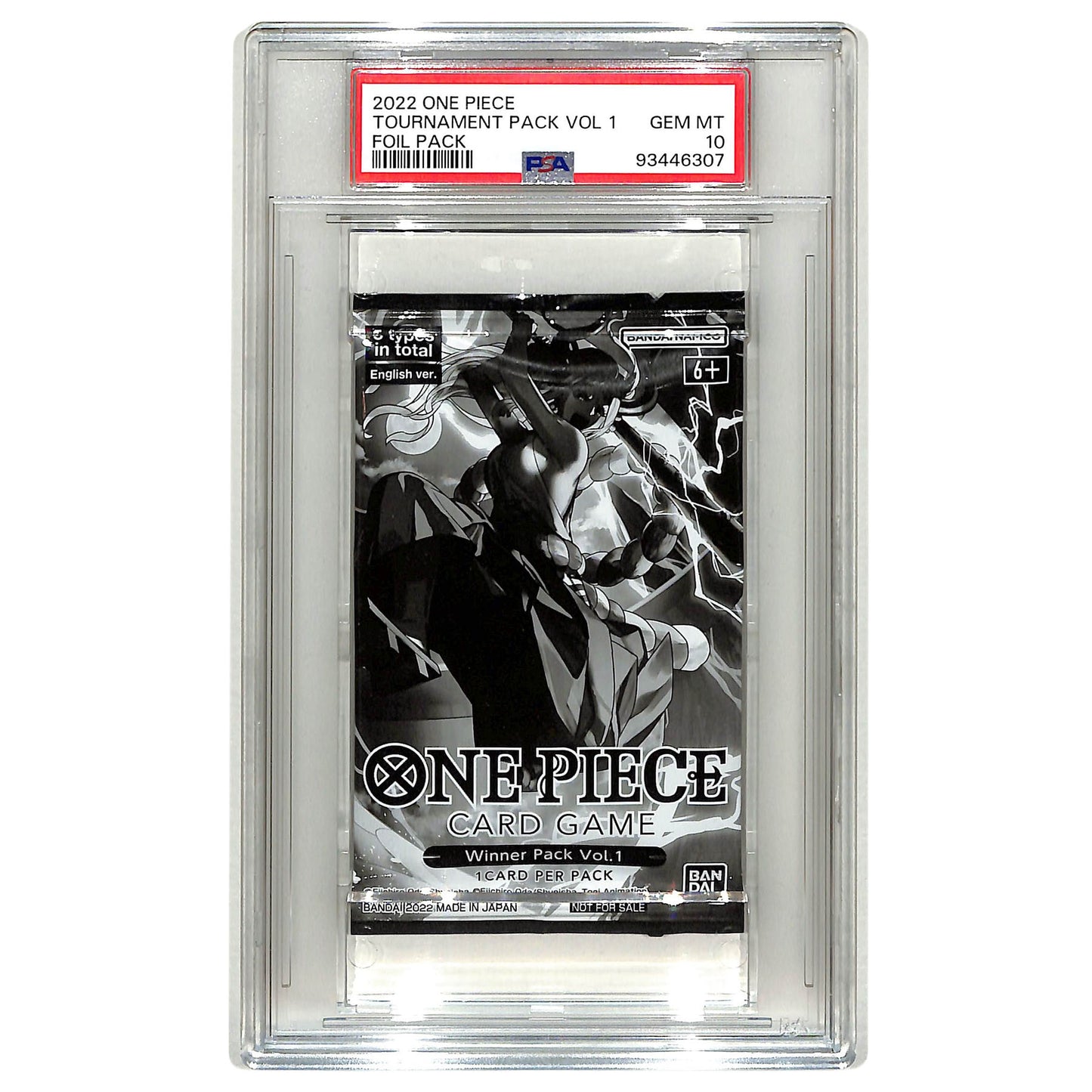 2022 One Piece Tournament Winner Pack Vol 1 Sealed Pack Promo Yamato Cover PSA 10