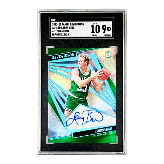 Larry Bird 2021-22 Revolution Auto Infinite 19/25 #AG-LBD SGC 9 Auto 10