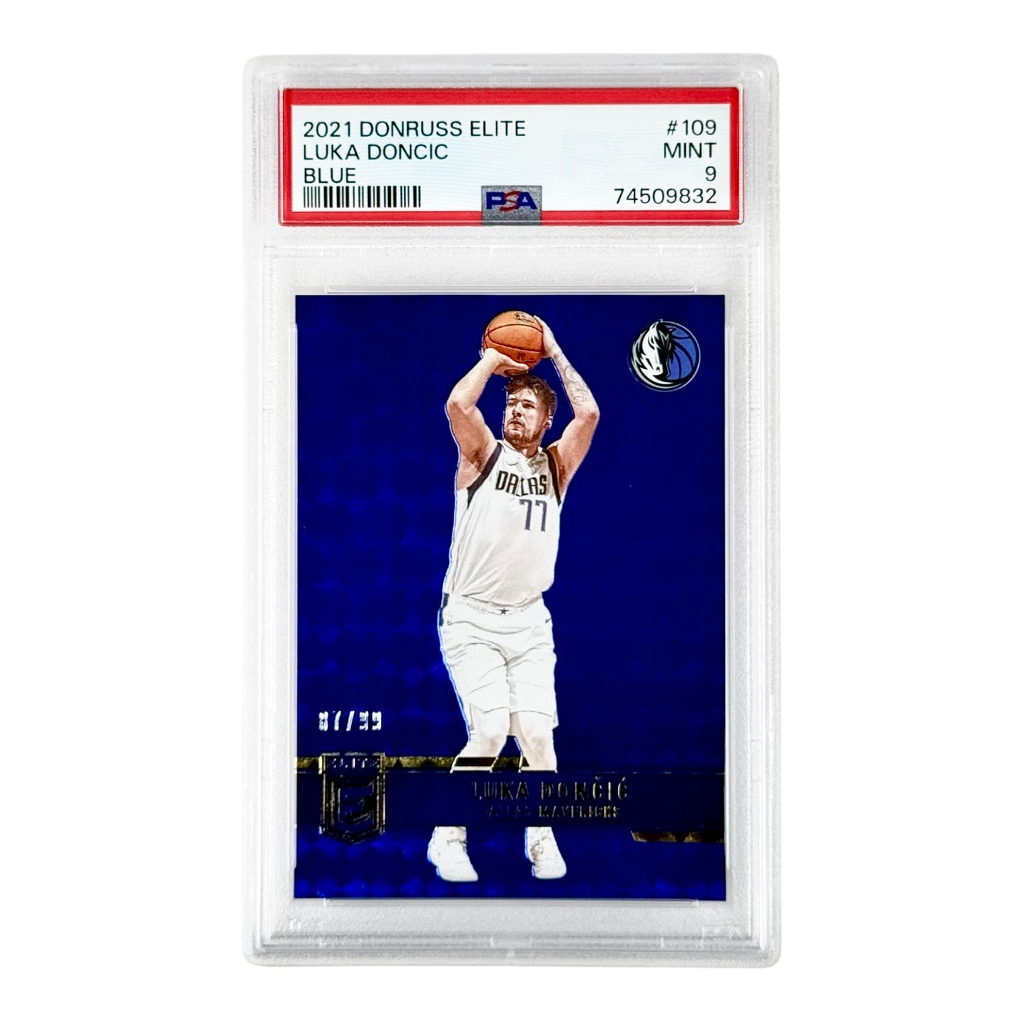 Luka Doncic 2021-22 Donruss Elite 97/99 #109 PSA 9