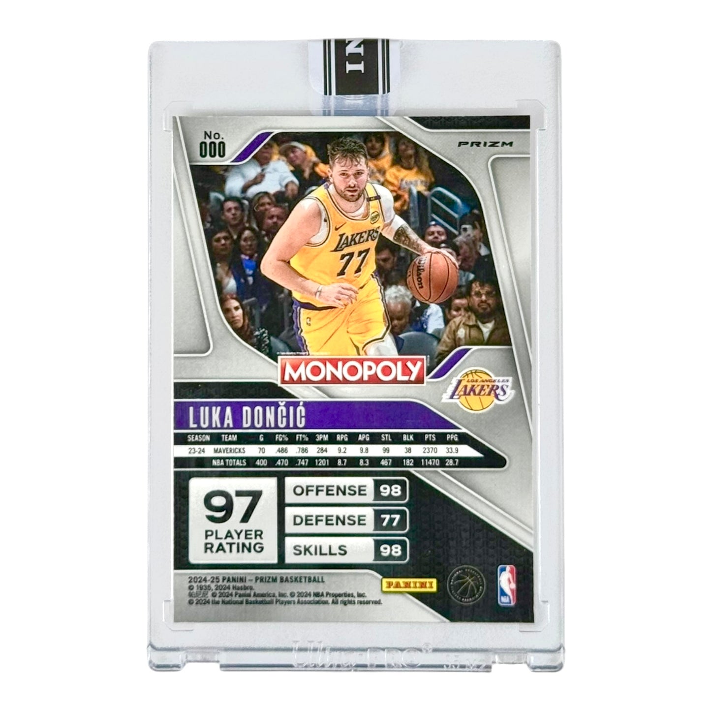 Luka Doncic 2024-25 Prizm Monopoly Free Parking #000