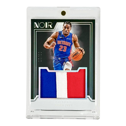 Jaden Ivey 2024-25 Noir Jumbo Patch 3 Color Game Worn 15/20 #JM-IVE