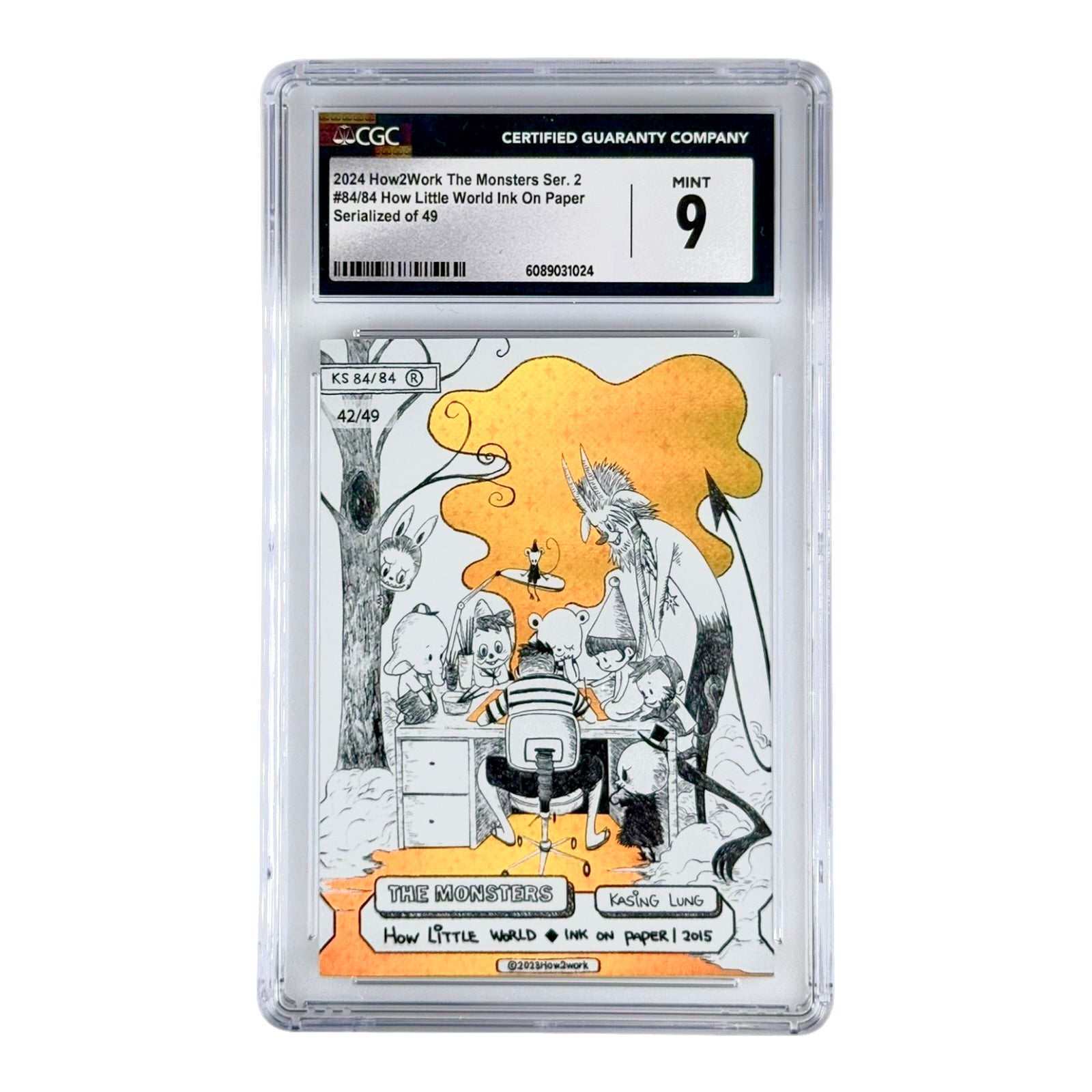 Labubu 2024 How2work The Monsters Series 2 Trading Card 42/49 #84