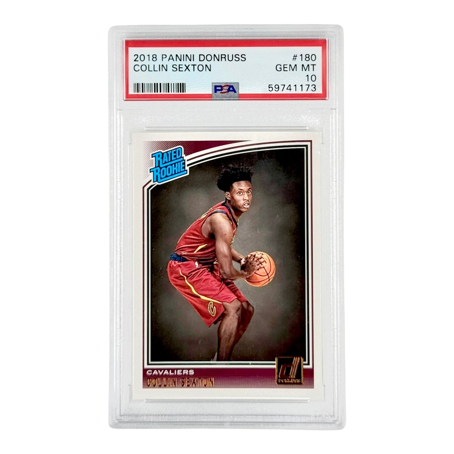 Collin Sexton 2018-19 Panini Donruss Rated Rookie RC #180 PSA 10