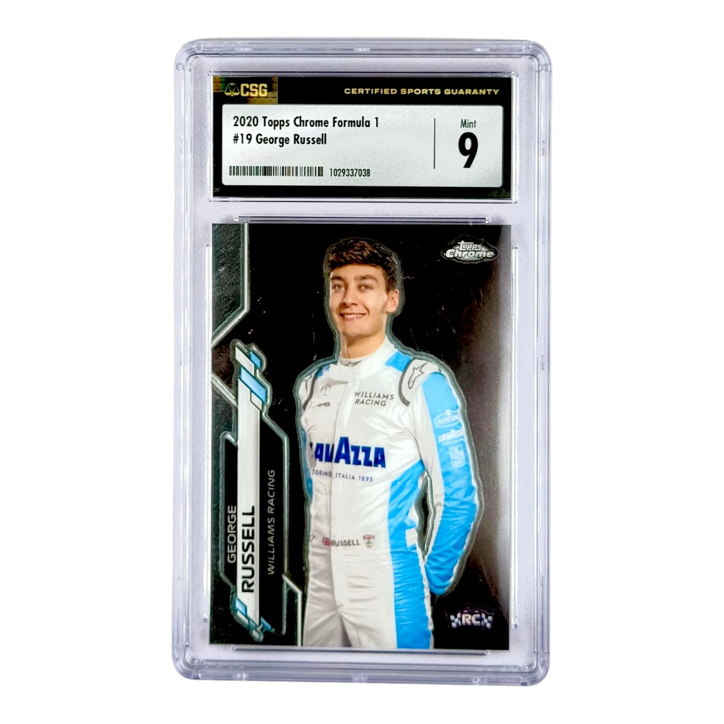George Russell 2020-21 Topps Chrome Formula 1 F1 Rookie RC CSG 9