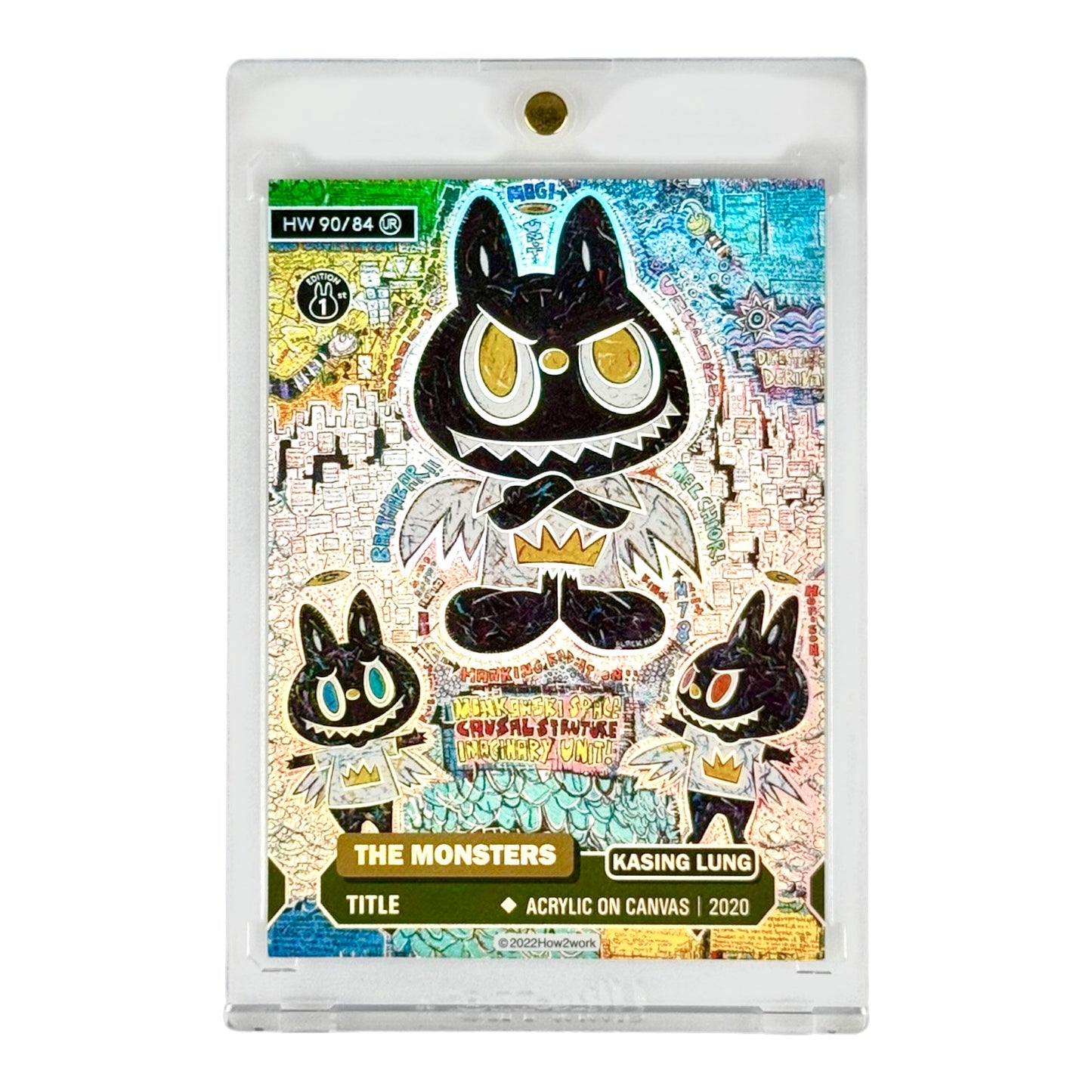 Labubu How2work The Monster Series 1 Trading Collectible Card #90 UR