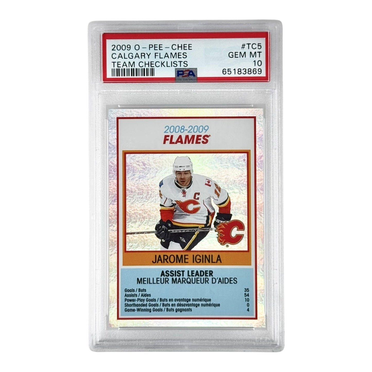 Calgary Flames 2009 O-Pee-Chee #TC5 PSA 10