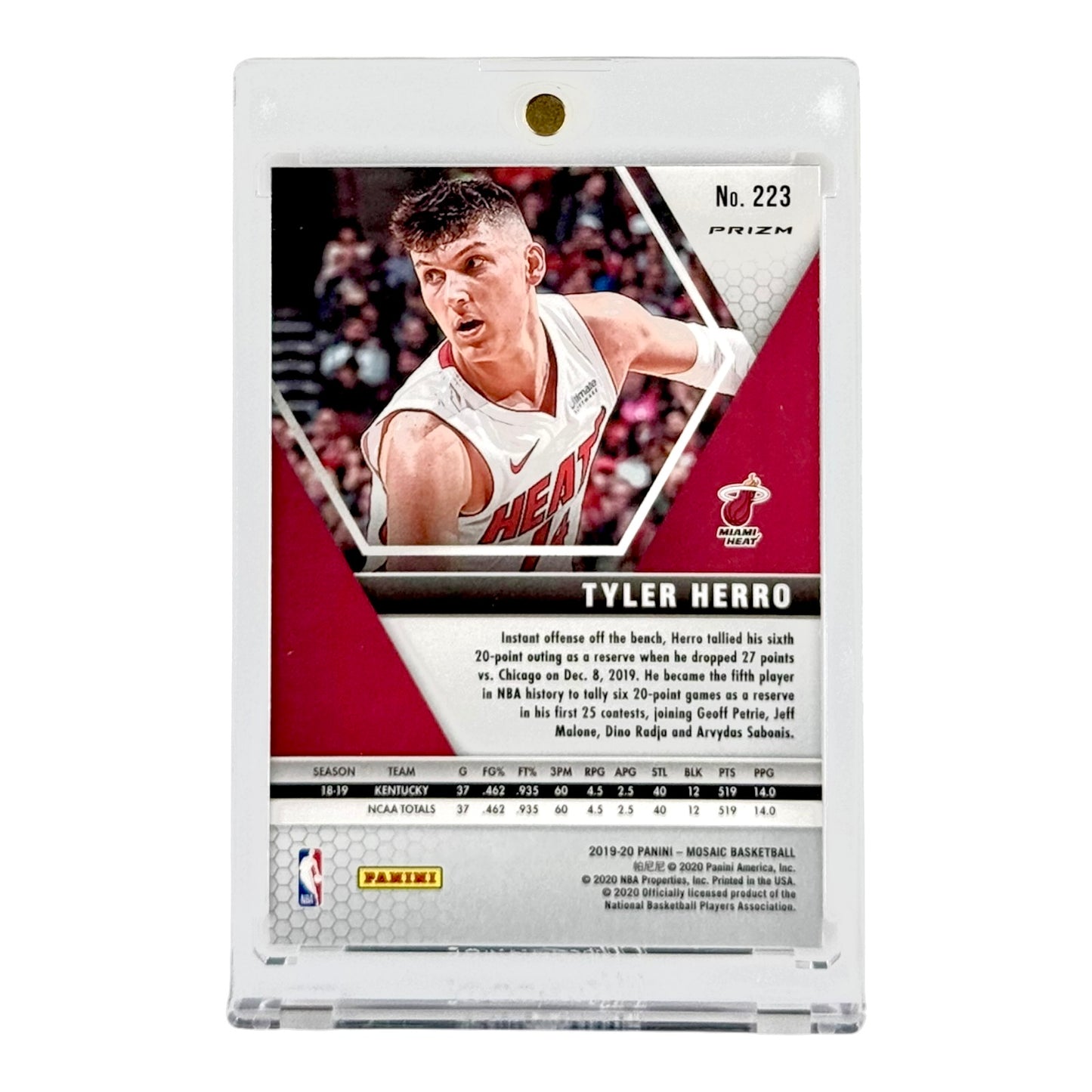 Tyler Herro 2019-20 Panini Mosaic Rookie RC #223